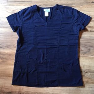 Navy Scrub Top